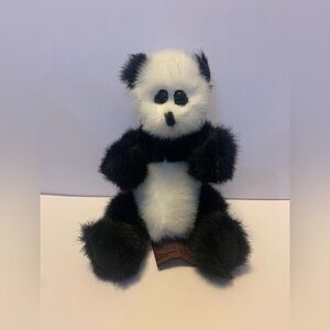 Ty Checkers Black and White Panda Beanie - No tag